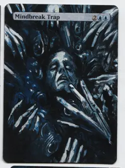 Mindbreak Trap Altered Art Mtg Hand Painted Card Commander - Image 1