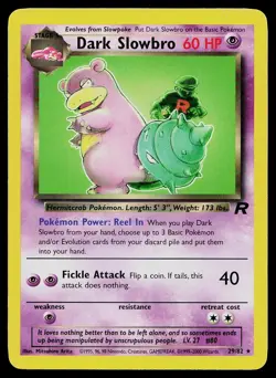 Pokemon Card Team Rocket Dark Slowbro 29/82 Rare Unlimited - Image 1