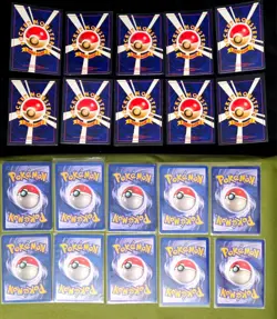 1999 TCG Vintage 10 Japanese + 10 English Pokemon Holographic cards, New, NM - Image 2