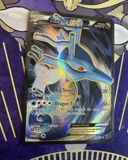 Pokemon Kingdra EX 122/124 Full Art XY Fates Collide Holo Ultra Rare Card - PL - Image 2