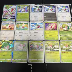 Lot of 15 Pokemon Shaymin Cards JapaneseTCG Mixed Lot Collection - Image 1