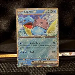 Pokemon Lapras EX Holo Water 022/088 HP 210 Attack 140 Card English - Image 1