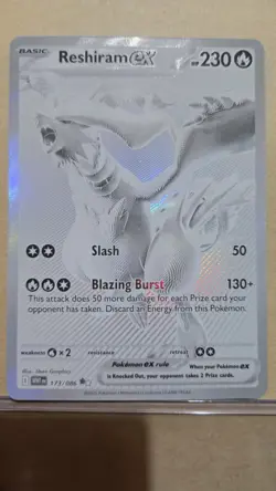 Pokemon TCG Reshiram EX 173/086 White Rare White Flare Card - Image 1