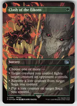Clash of the Eikons (Borderless) Foil 341 U FINAL FANTASY MTG - Image 1