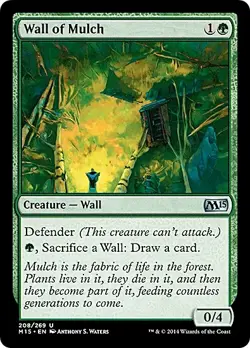 WALL OF MULCH ~mtg EX-NM M15 Magic 2015 Unc x4 - Image 1