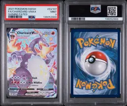 PSA 9 Charizard VMAX SV107/SV122 Shining Fates Graded Pokemon Card - Image 3