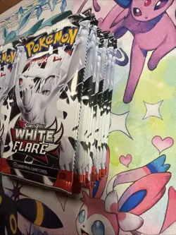 20 Sealed White Flare Packs Pokemon TCG - Image 3