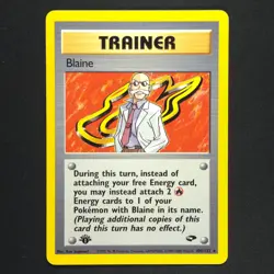 Blaine 100/132 - Gym Challenge 1st Edition - Pokemon Card - Image 1