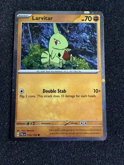 Larvitar SV02: Paldea Evolved Pokemon #110/193 Cosmos Holo NM tcg - Image 1
