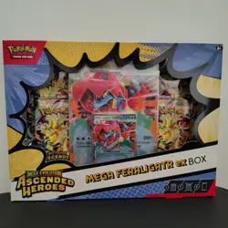 Pokemon Ascended Heroes Mega Feraligatr EX Box + Booster Bundle + Snorlax VMAX - Image 2