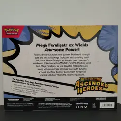 Pokemon Ascended Heroes Mega Feraligatr EX Box + Booster Bundle + Snorlax VMAX - Image 3
