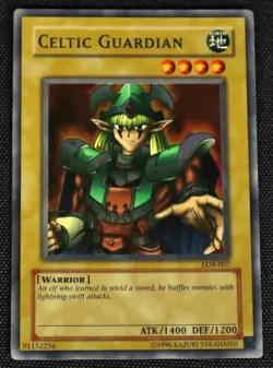 Yu-gi-oh English Celtic Guardian LOB-007 Holo Card Yugioh - Image 1