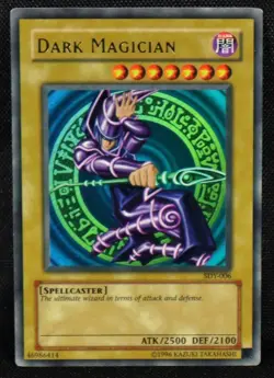 Yu-Gi-Oh English Dark Magician Prismatic Holo SDY-006 Card Yugioh - Image 1