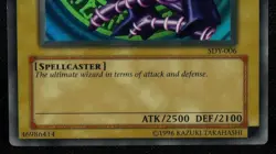 Yu-Gi-Oh English Dark Magician Prismatic Holo SDY-006 Card Yugioh - Image 3