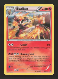 Blaziken 14/111 Holo Rare Furious Fists Pokemon Near Mint - Image 1