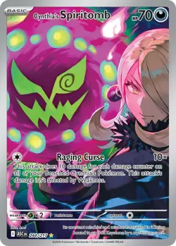 Cynthia’s Spiritomb 244/217 Pokemon Illustration Rare Holo ME Ascended Heroes NM - Image 1