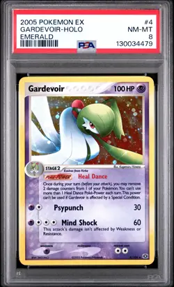 2005 POKEMON EX EMERALD #4 GARDEVOIR-HOLO PSA 8 - Image 1