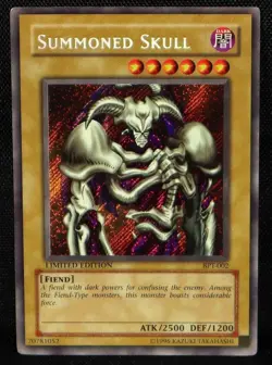 Yu-Gi-Oh English Summoned Skull Prismatic Holo BPT-002 Ltd Ed Card Yugioh - Image 1