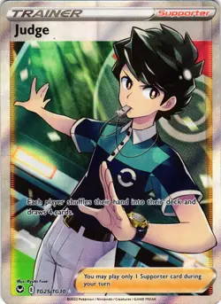 Judge TG25/TG30 Ultra Rare Silver Tempest Trainer Gallery Pokemon - Image 1