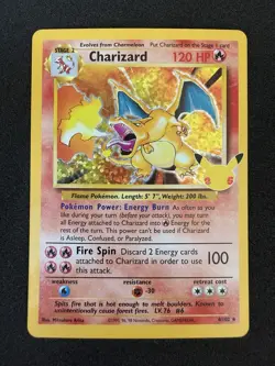 Pokemon Charizard Celebrations #4 25th Anniversary Holo NM-Mint - Image 1
