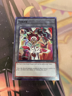 YUGIOH - VARIS & BORRELOAD DRAGON - SUPER RARE - TOKEN - TKN5 - NM - Image 1