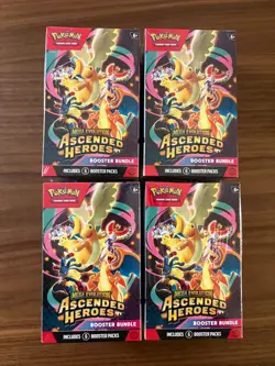 Pokemon TCG Ascended Heroes Booster Bundle - Lot of X4 New/Sealed READY TO SHIP - Image 1