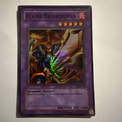 Yu-Gi-Oh Flame Swordsman Holo LOB-003 MP - Image 1