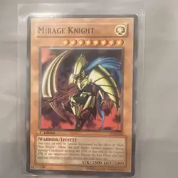 Yugioh! MP Mirage Knight - DCR-018 - Super Rare - Unlimited Edition Moderately P - Image 1
