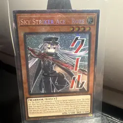 Yugioh Sky Striker Ace - Roze RA05-EN133 Starlight Rare 1st Edition - Image 1