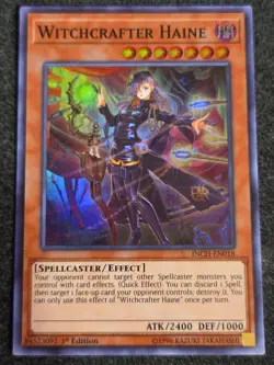 Witchcrafter Haine INCH-EN018 Super Rare 1st Edition Yugioh! VLP - Image 1