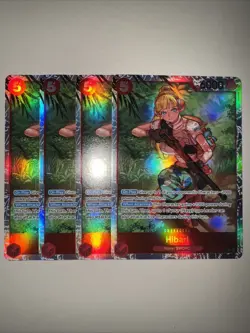 X4 Playset HIBARI OP11-010 SR English A FIST OF DIVINE SPEED TCG One Piece CCG - Image 1