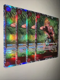 X4 Playset HIBARI OP11-010 SR English A FIST OF DIVINE SPEED TCG One Piece CCG - Image 2