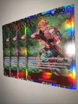 X4 Playset HIBARI OP11-010 SR English A FIST OF DIVINE SPEED TCG One Piece CCG - Image 3