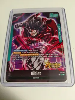 Giblet FS10-01 Leader Dragon Ball Legends Promo Card with Gold Art - Image 3