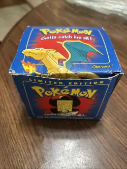 1999 Pokemon 23K Plated Gold CHARIZARD Card Box #6 - Image 1