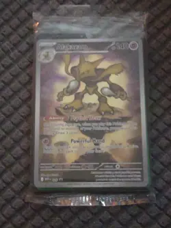 2025 Mega Evolution Promos Alakazam #009 Holo ETB Promo Pokemon Card - Image 1