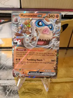 Mamoswine Ex Pokemon Prize Pack Series 7 Promo Pokemon Card NM/LP Stamp - Image 1