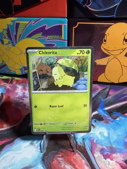 Chikorita 069 Cosmo Holo Promo - Perfect Order - Pokemon Card - Image 1