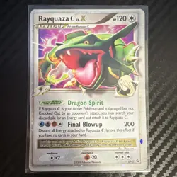 Pokemon Rayquaza C LV.X DP47 Promo Holo 120 HP Diamond and Pearl Dragon Card - Image 1