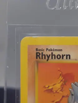 Pokemon TCG Rhyhorn Base Set 1st Edition Card 61/64 1999 English LP - Image 3
