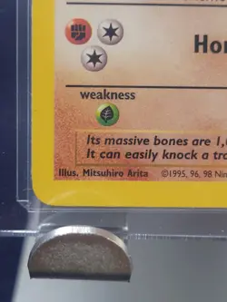 Pokemon TCG Rhyhorn Base Set 1st Edition Card 61/64 1999 English LP - Image 5