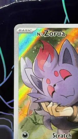 Pokemon TCG N's Zorua SVP 189 Black Star Promo Card NM (Journey Together ETB) - Image 2