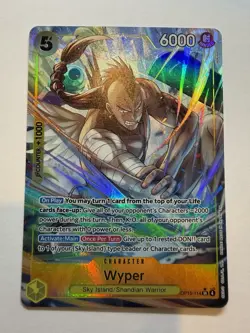 Wyper OP15-114 Alt Art Holo One Piece Card TCG Sky Island English NM - Image 1