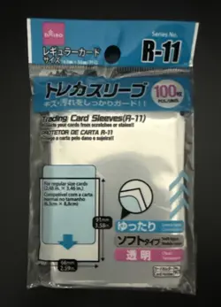 DAISO 3-Packs Card Sleeves Bundle R‑11 100 Each, NEW, TCG Pokemon One Piece - Image 2