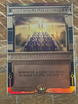 Magic: The Gathering Foil Borderless Alt Art No Mercy Card - Amonket - Image 1