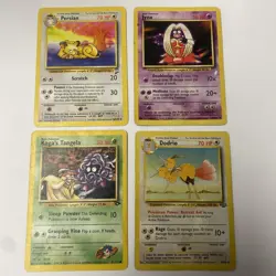 Lot Of 4 90s Vintage Pokemon Cards Persian/Jynx/Koga’s Tangela/ Dodrio - Image 1