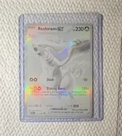 Reshiram EX Holo Basic Pokemon TCG Card 2025 Set English Fire - Image 1