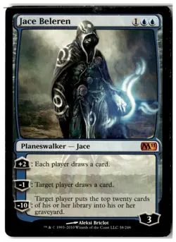 MTG Jace Beleren - Magic 2011 (M11) Heavily Played English - Image 1