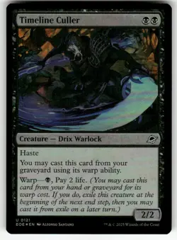 TIMELINE CULLER #121 MTG EDGE OF ETERNITIES FOIL - Image 1