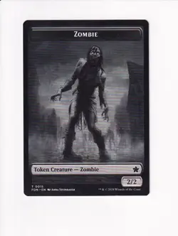 MAGIC THE GATHERING MTG FOUNDATIONS DOUBLE SIDED TOKEN ZOMBIE / INSECT - Image 1